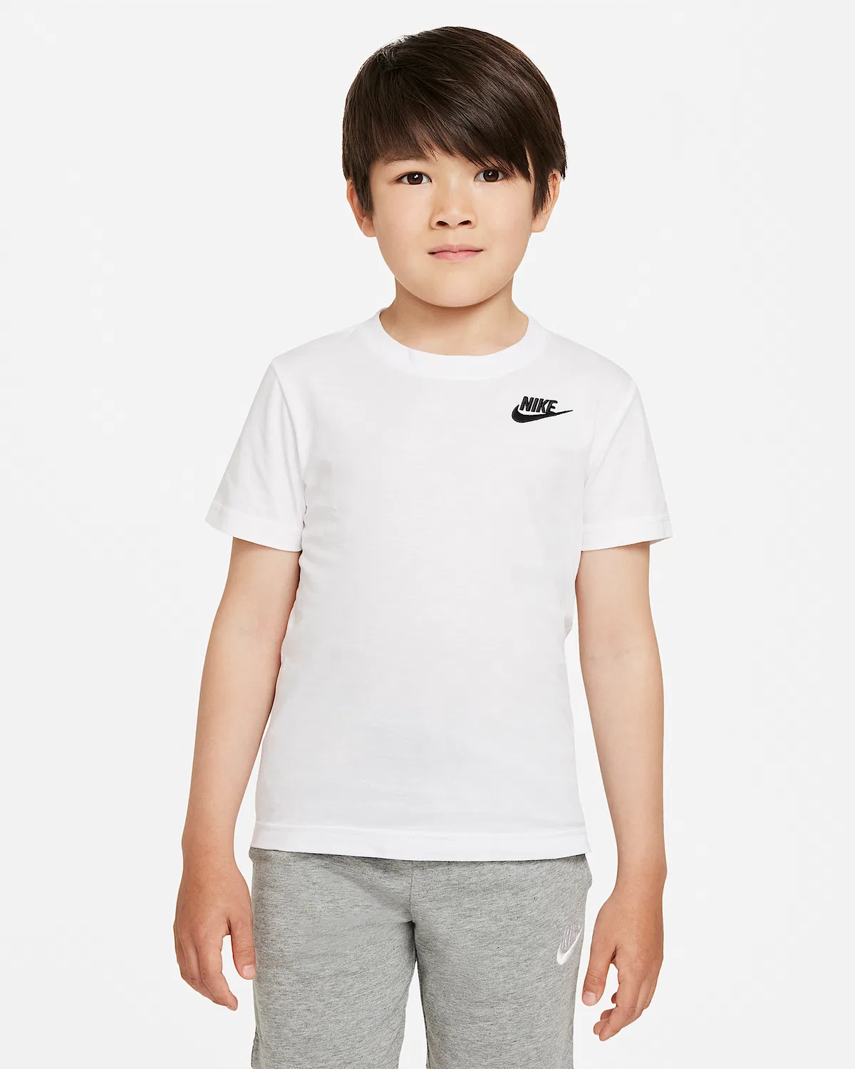 Детская футболка Nike Sportswear с вышивкой Futura, White