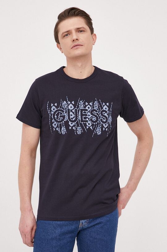

Футболка из хлопка Guess, темно-синий