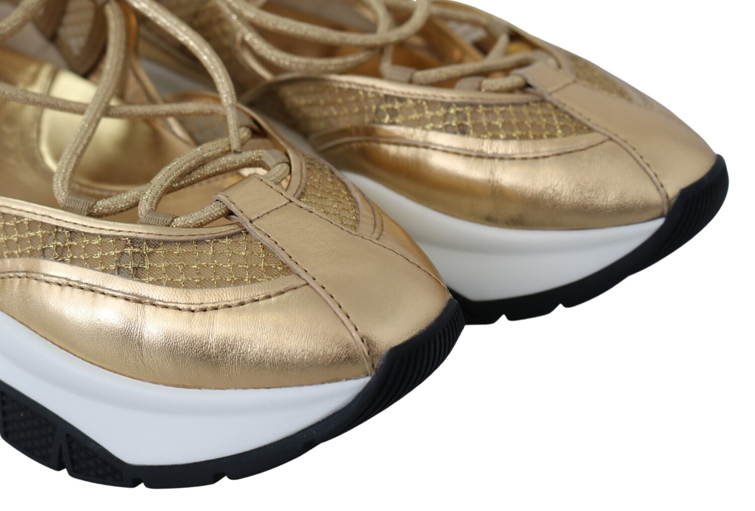 

Женские кожаные кроссовки Jimmy Choo en Glamour Mesh, золото, Желтый, Женские кожаные кроссовки Jimmy Choo en Glamour Mesh, золото