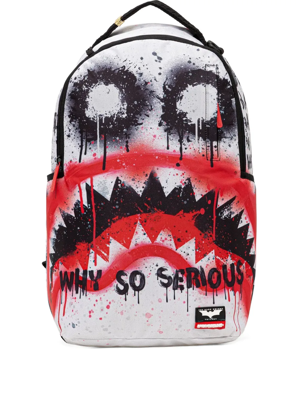 

Рюкзак с принтом акулы Sprayground, белый