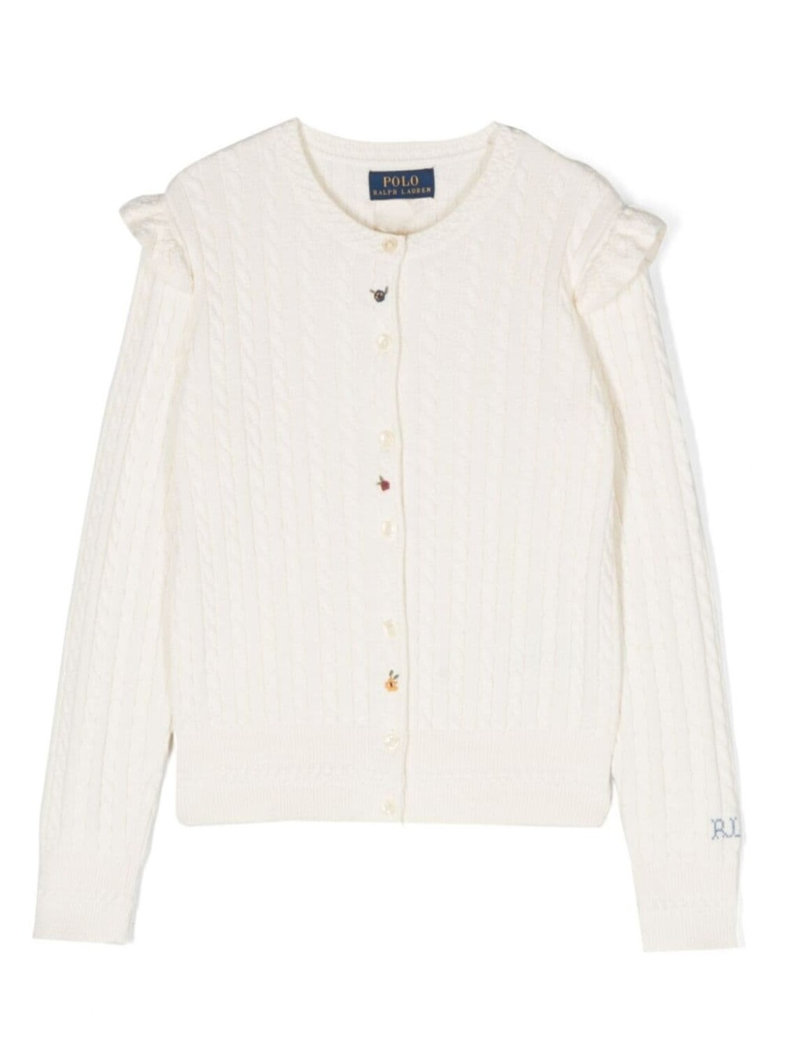 

Ralph Lauren кардиган Novelty фактурной вязки, белый