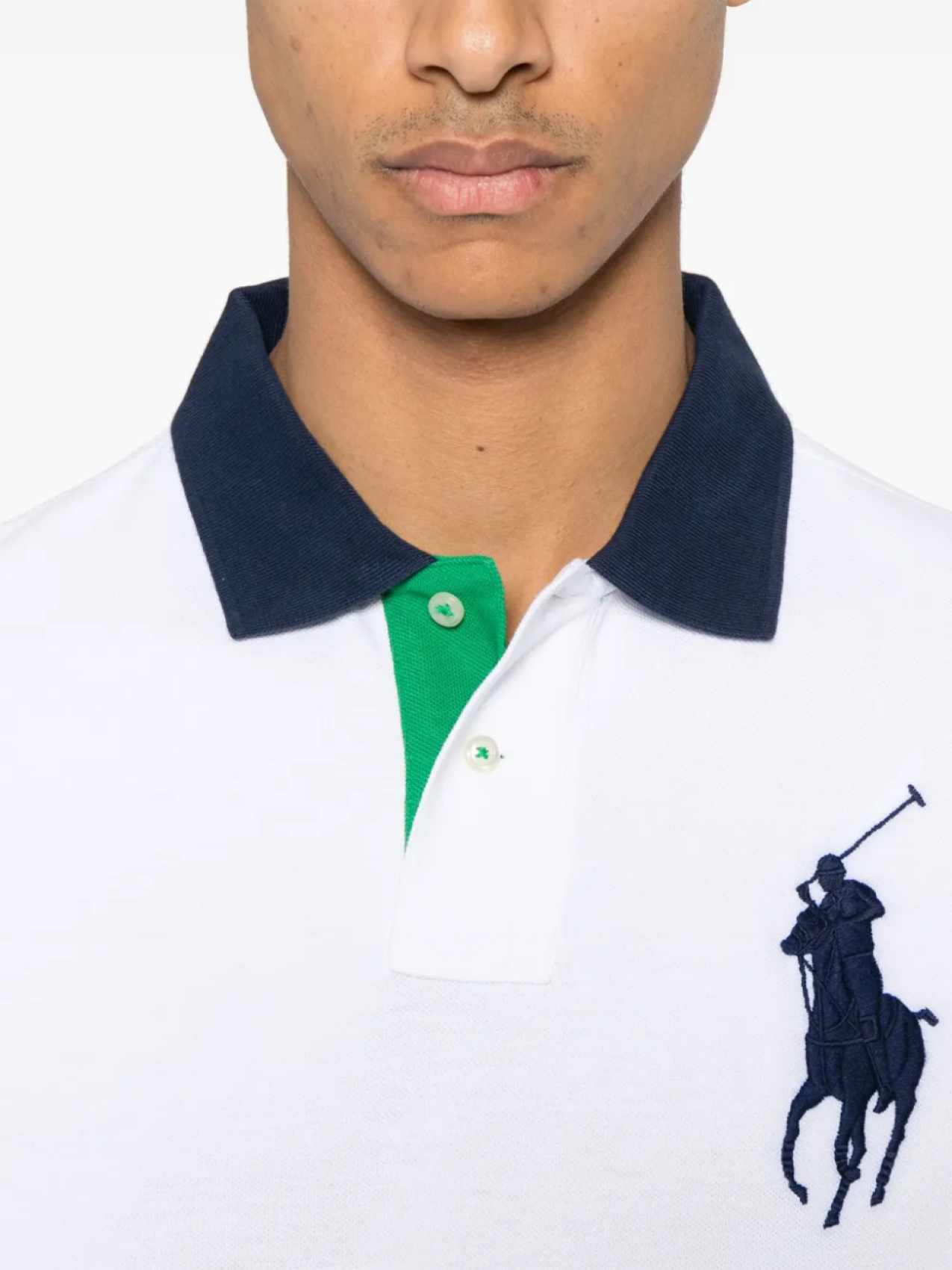 Рубашка поло Polo Ralph Lauren Big Pony, белый — фото 4