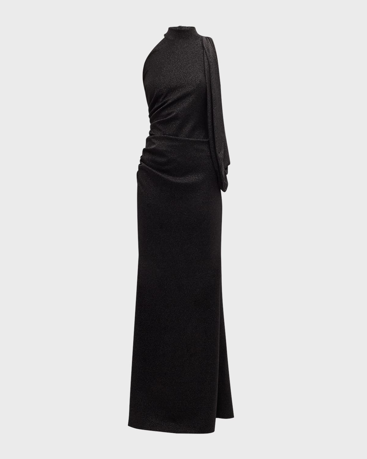 

Платье с плиссировкой и воротником-стойкой, мерцающее Chiara Boni La Petite Robe, цвет hematite