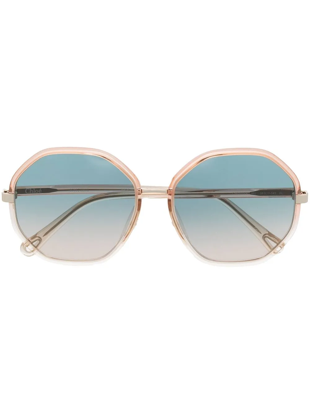 

Солнцезащитные очки в круглой оправе Chloé Eyewear, оранжевый