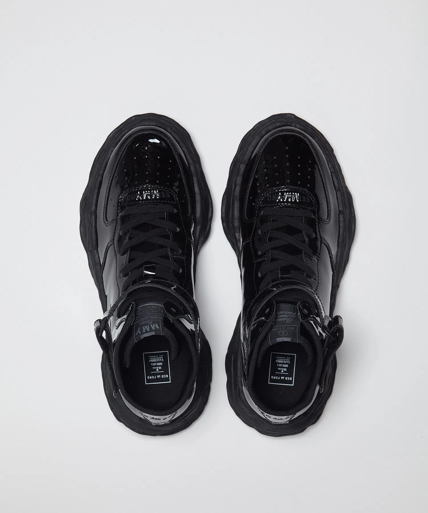 Мужские кроссовки BED J.W. FORD WAYNE' OG Sole Patent Leather High-top Sneaker — фото 3