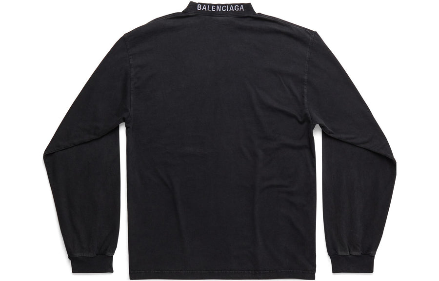 Футболка Balenciaga I Love Long Sleeve T-shirt Medium Fit 'Black', черный — фото 2