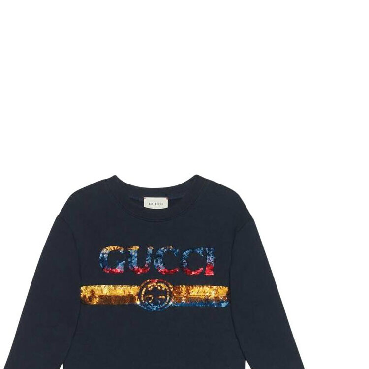 Детская толстовка Gucci, темно-синий — фото 2
