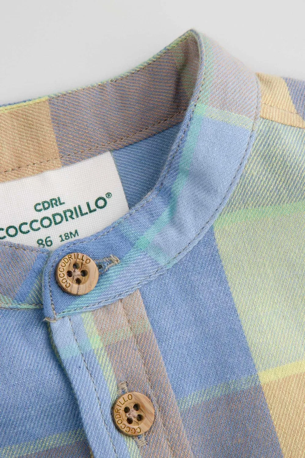 Рубашка в клетку Coccodrillo, разноцветная — фото 3