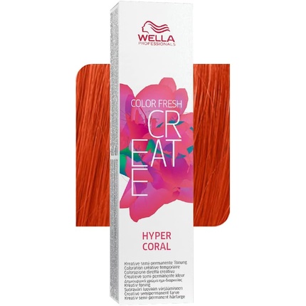 

Полуперманентная краска для волос Color Fresh Create Hyper Coral 60 мл, Wella