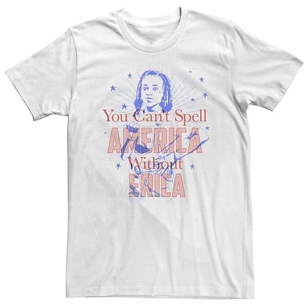 

Футболка Big & Tall Stranger Things Erica You Can't Spell America Without Erica Licensed Character