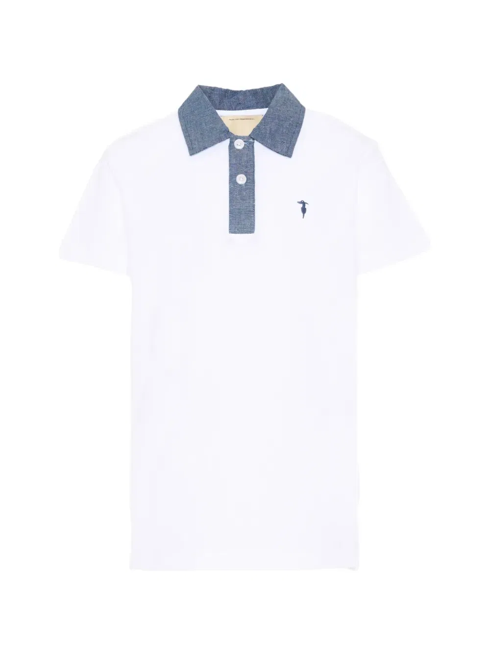 Рубашка поло с короткими рукавами Trussardi Junior, белый