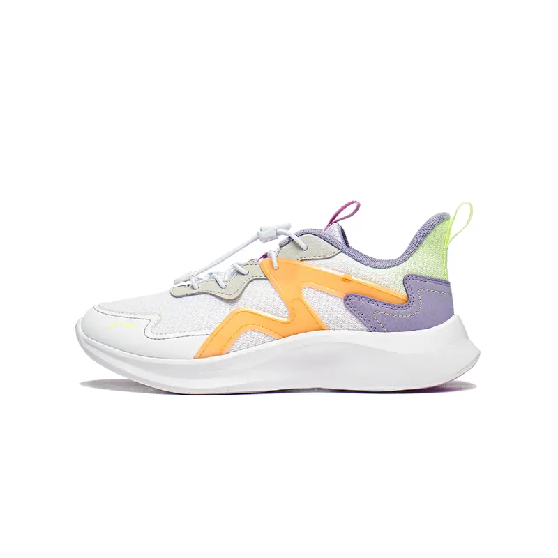

Кроссовки LINING YOUNG Sports Life Collection Kids Lifestyle Shoes GS Low-top Standard White/light Mist Purple/cream Orange, белый