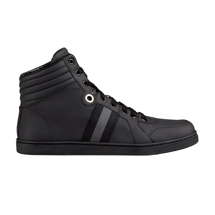 

Кроссовки Gucci Silverstone NS Nylon High 'Black', черный