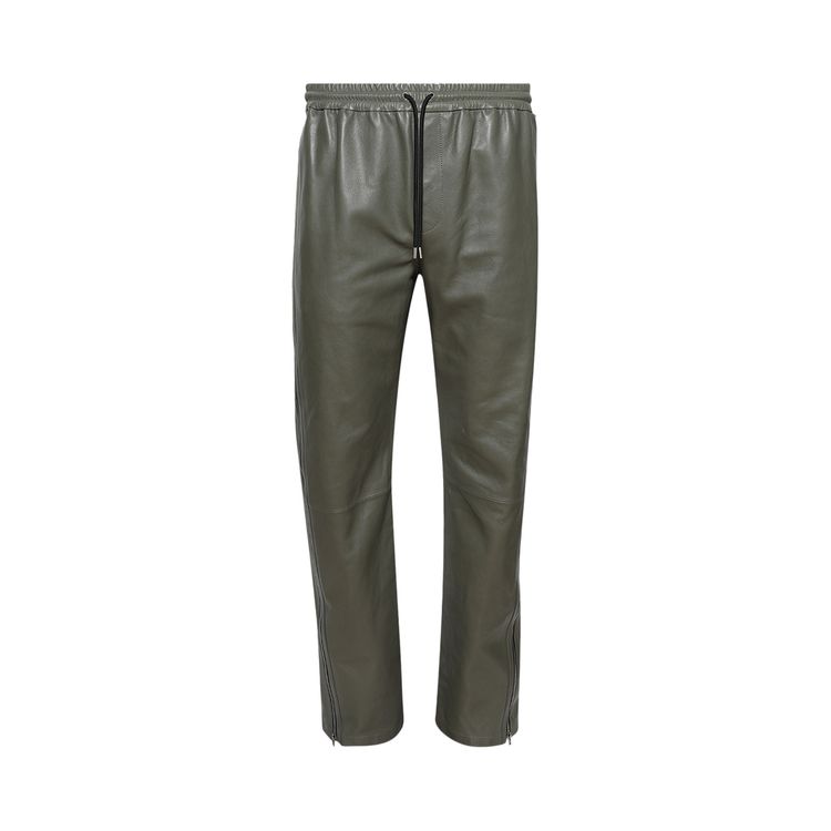 

Брюки Acne Studios Leather Trousers 'Dusty Green', зеленый