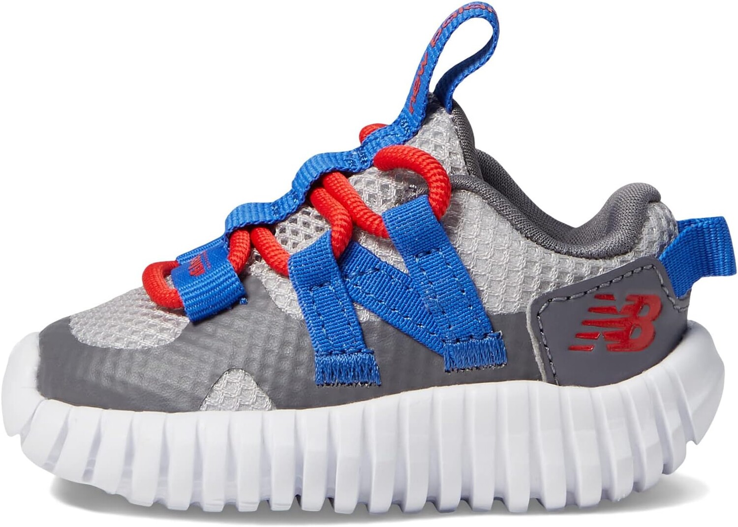 Кроссовки New Balance Playgruv v2 Bungee, цвет Grey/True Red — фото 4