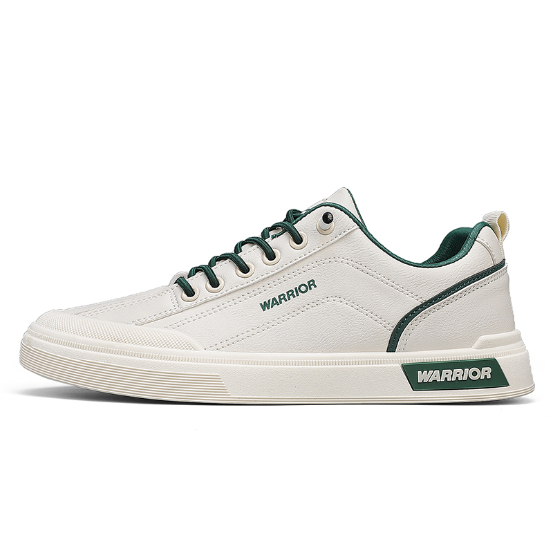 

Кроссовки WARRIOR Skateboarding Shoes Men Low-top Green, белый/темно-зеленый