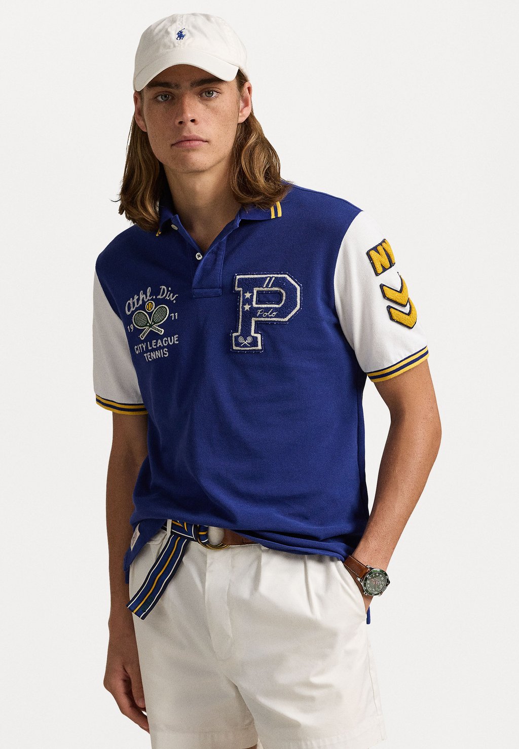 

Рубашка поло CLASSIC FIT VARSITY-INSPIRED POLO Polo Ralph Lauren, темно-синий