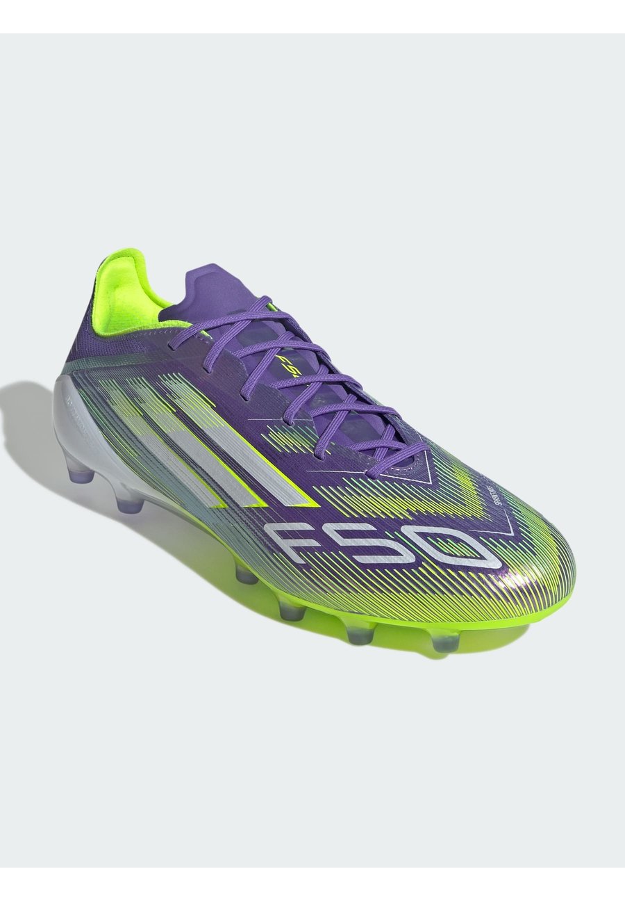 Кроссовки Adidas Performance F50 ELITE ARTIFICIAL GROUND FOOTBALL BOOTS, Purple Rush Cloud White Lucid Lemon/Purple — фото 2