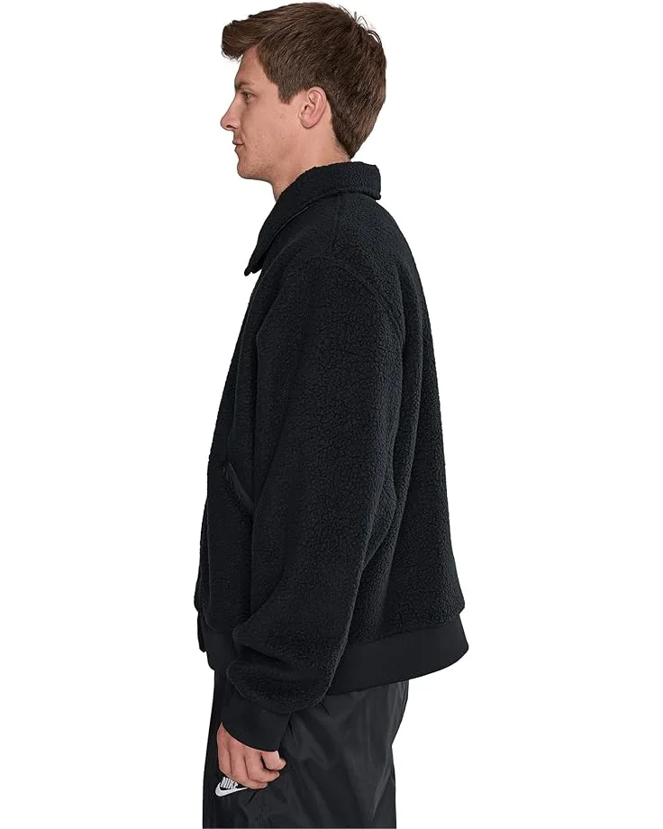 Куртка Nike Club Sherpa Coaches Jacket, Black/White — фото 3
