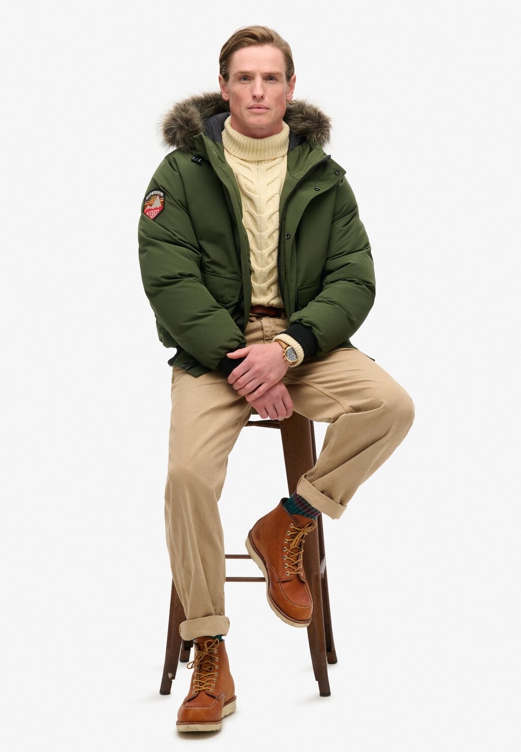 

Зимняя куртка Superdry, зеленый