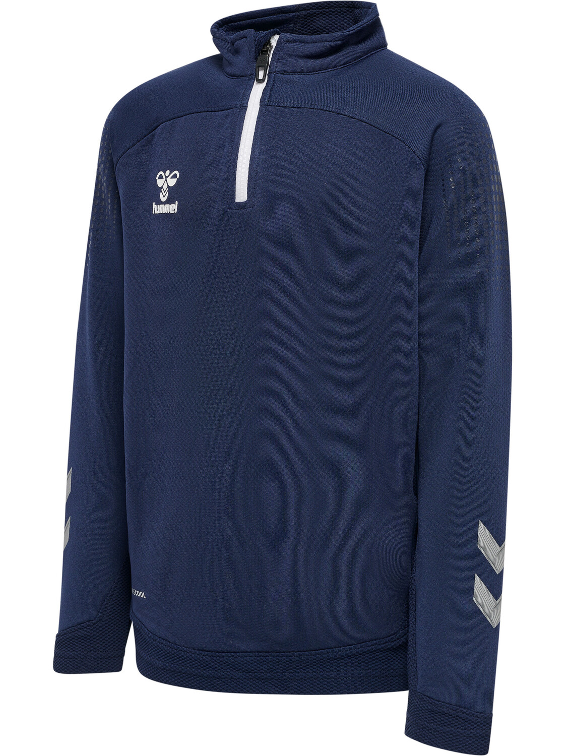 Толстовка Hummel Mit Kurzem Reißverschluss Hmllead Half Zip Kids, морской — фото 4