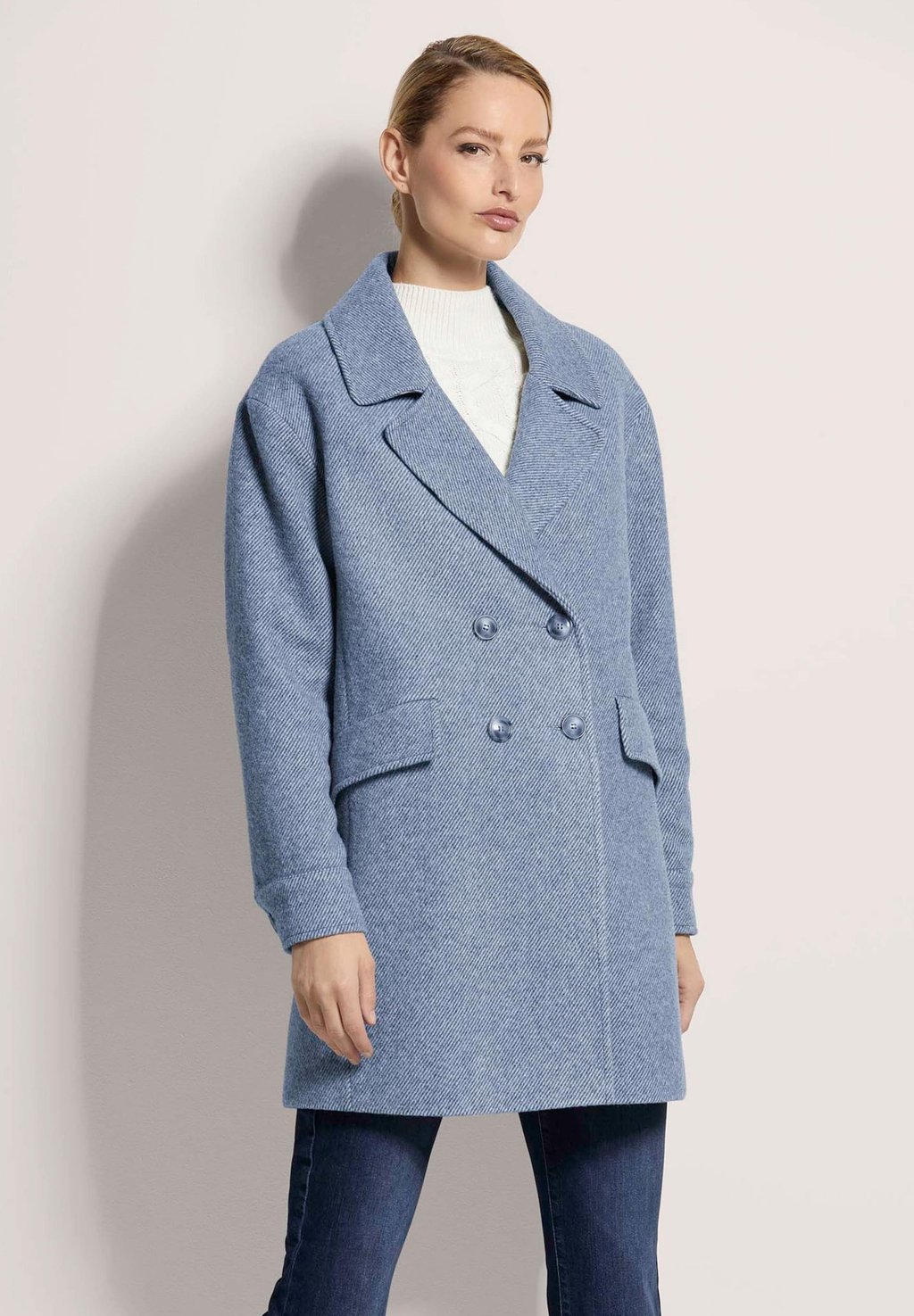 

Короткое пальто Classic coat MADELEINE, сине-серый