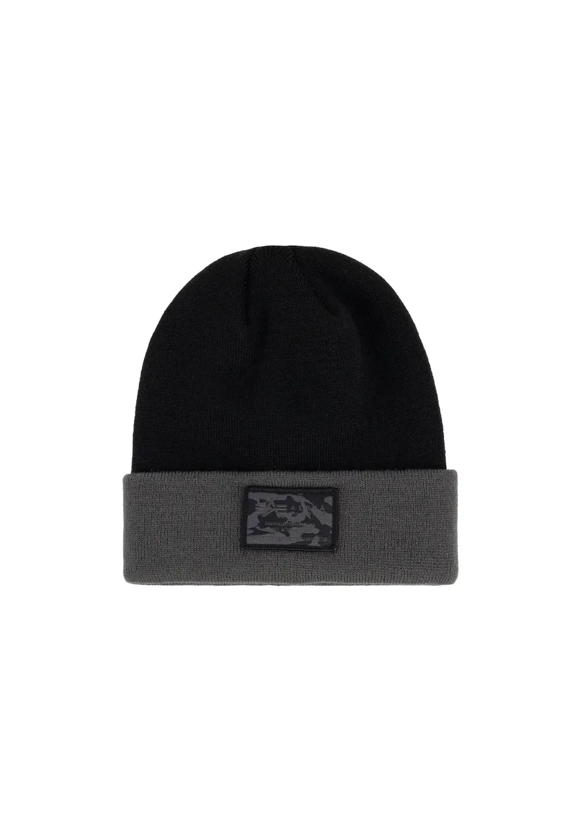 

Лыжная шапка Alpha Industries "Аксессуары Alpha Industries - Головной убор Crew C Label Beanie", черный