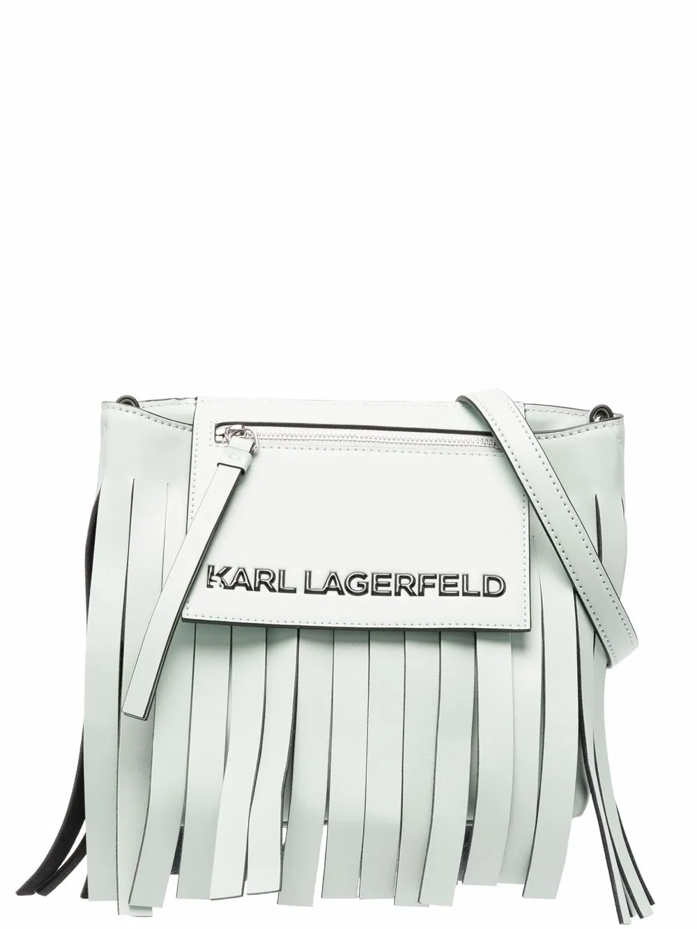 

Сумка-хобо K/Fringe размера мини KARL LAGERFELD, зеленый