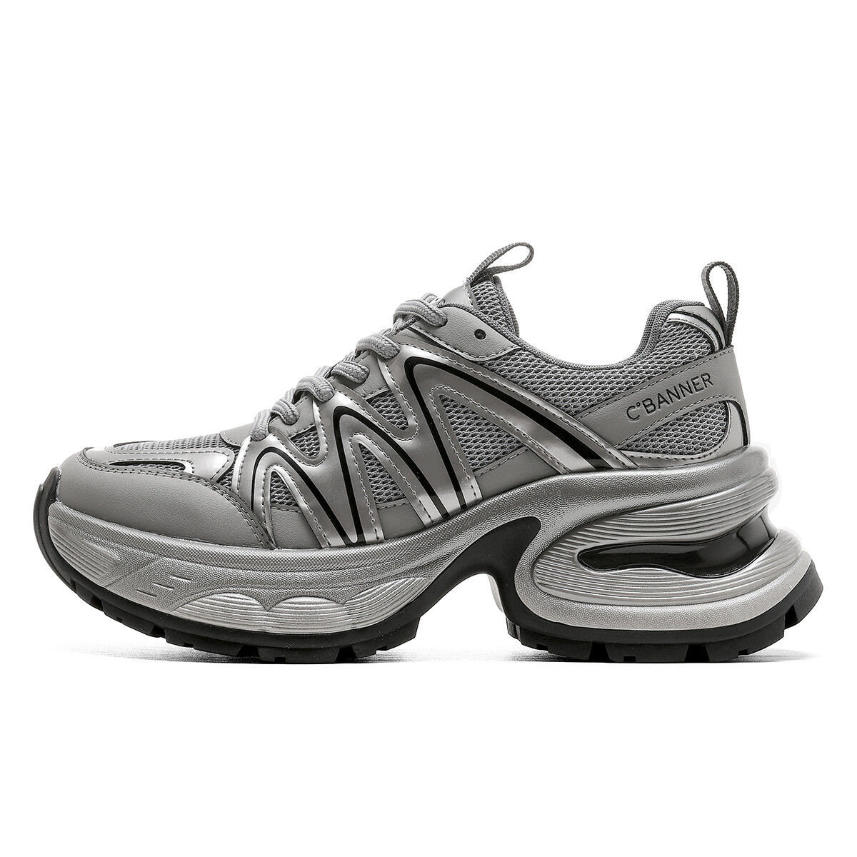 

Кроссовки C°BANNER Chunky Sneakers Women's Low-top, цвет Gunmetal