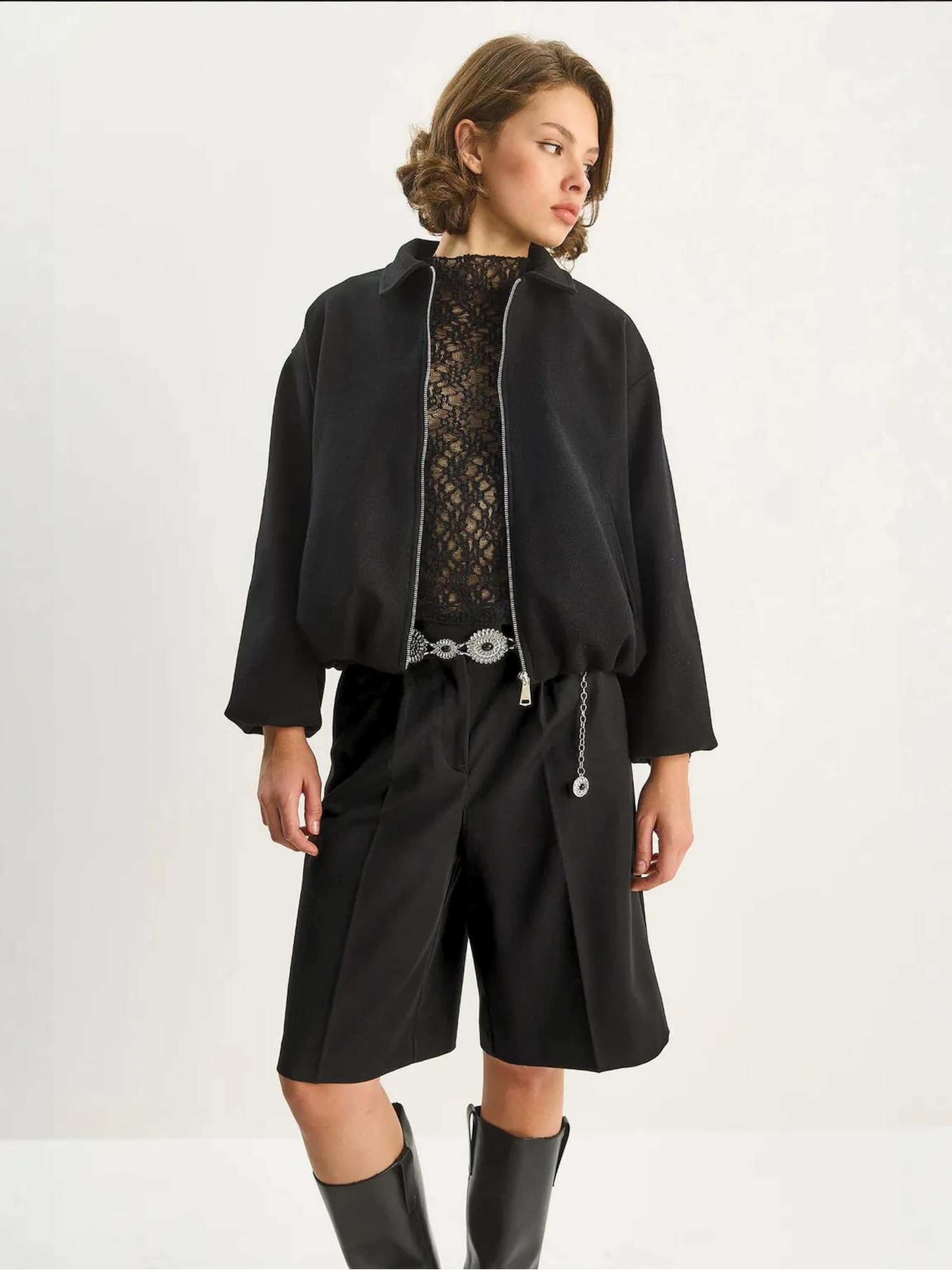 

Bianco Lucci Куртка для межсезонья в черном цвете