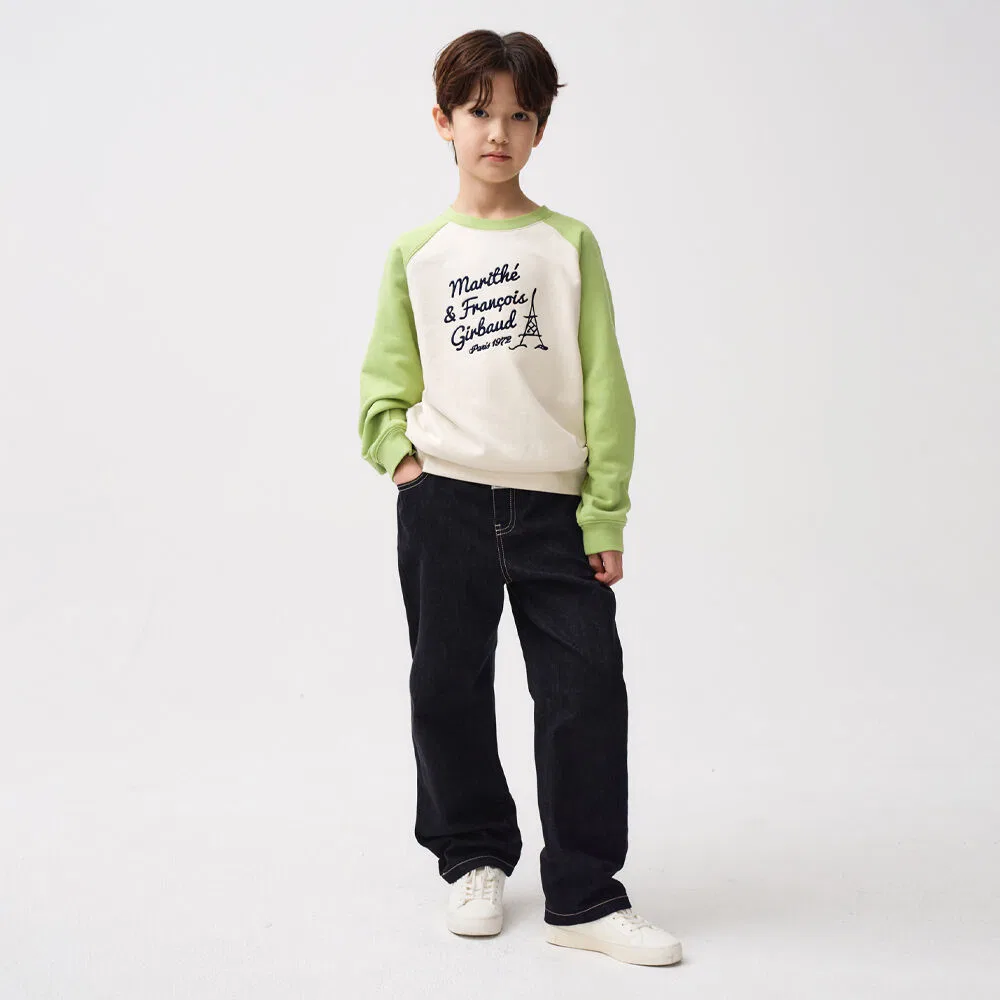 Детские джинсы Kids raw denim тёмно-синие от Marithé Kids