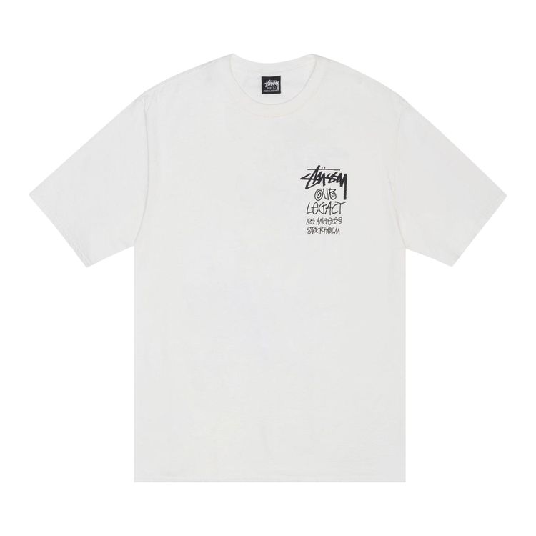 

Футболка Stussy x Our Legacy Work Shop 8 Ball Yin Yang Tee 'Natural', белый
