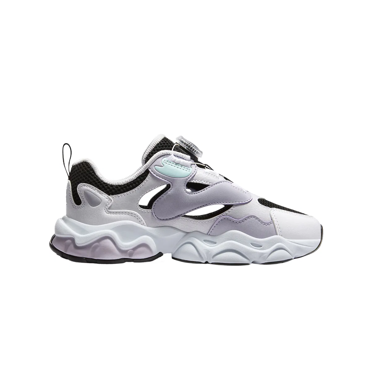 Кроссовки беговые Heritage FHT FILA KIDS черно-сиреневые — фото 3