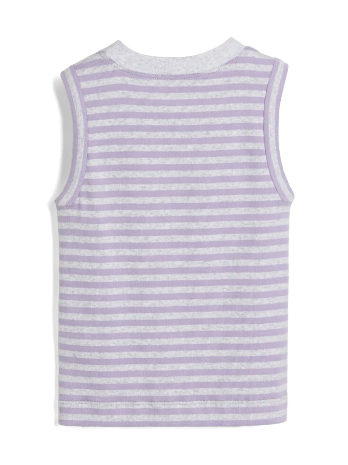 Детская полосатая майка в рубчик Brunello Cucinelli Brunello Cucinelli Kids, фиолетовый — фото 2
