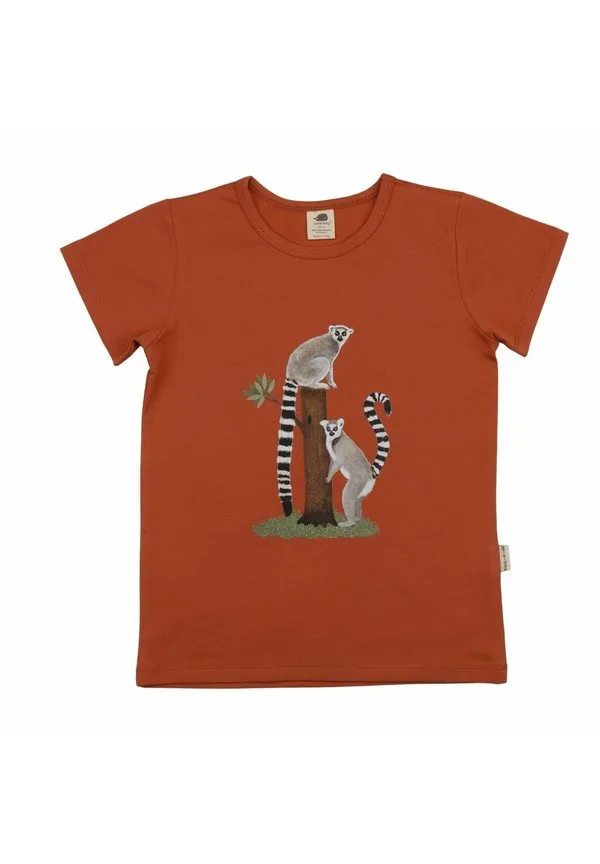 Футболка с принтом lemurst Walkiddy, Braun