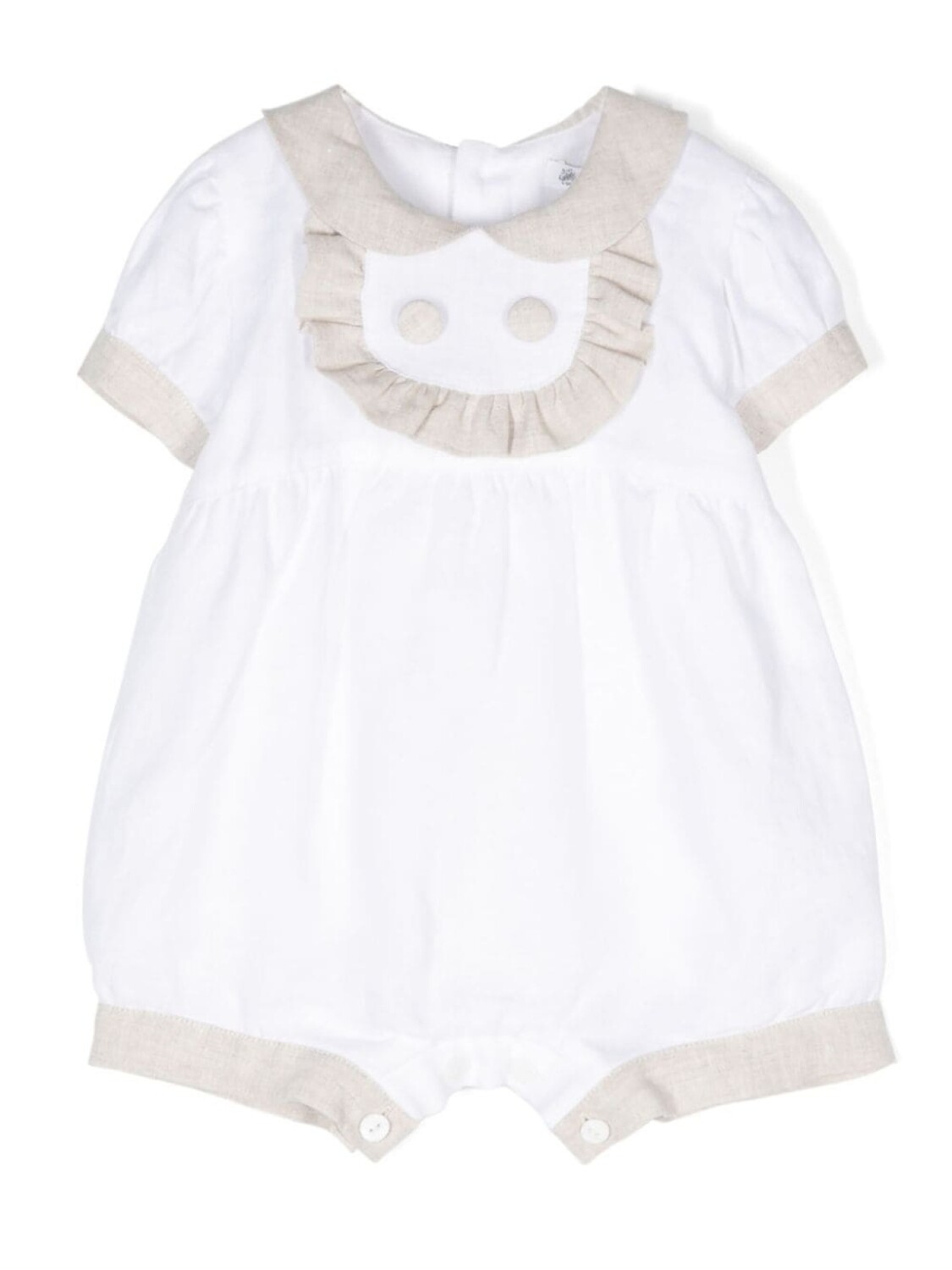 

Льняное боди с оборками JESURUM BABY, белый