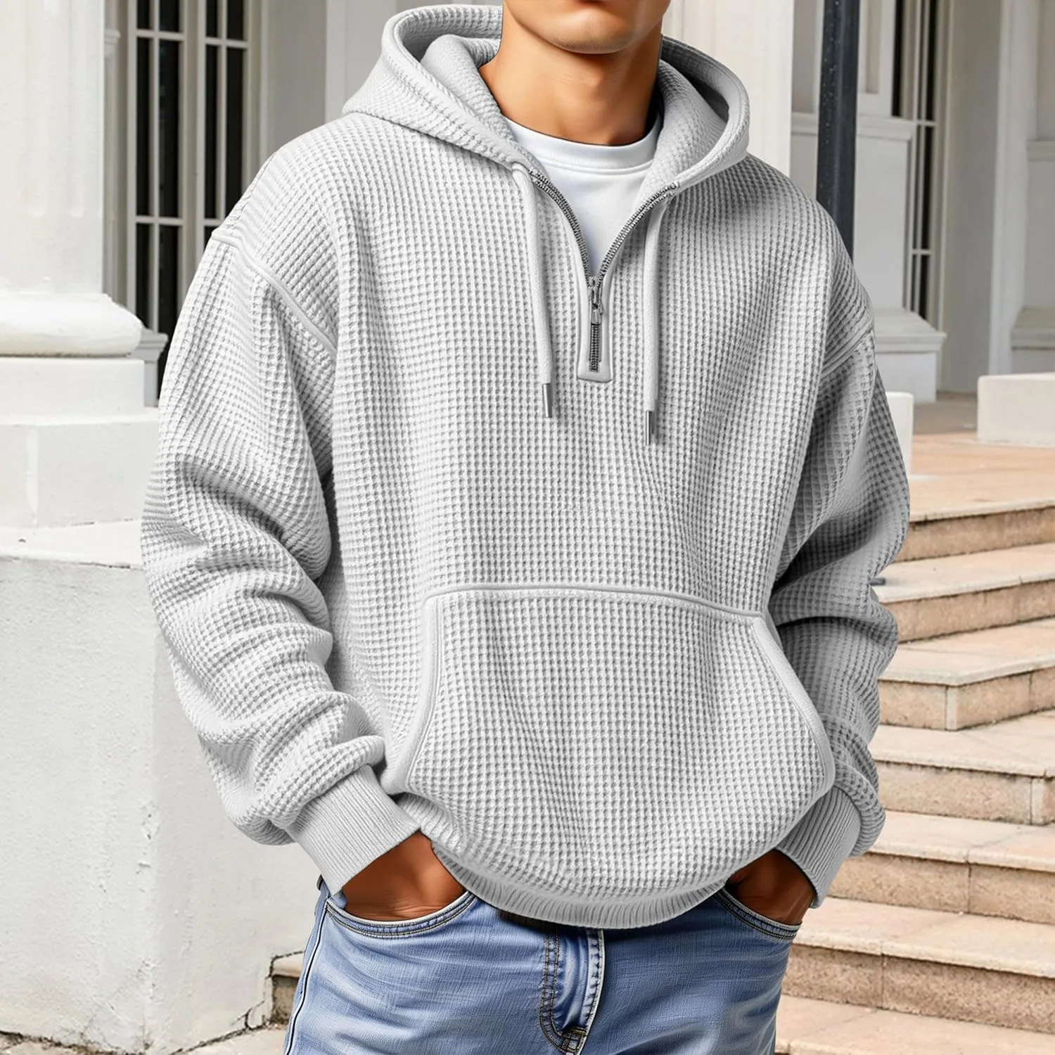Толстовка Quarter Zip с капюшоном — фото 2