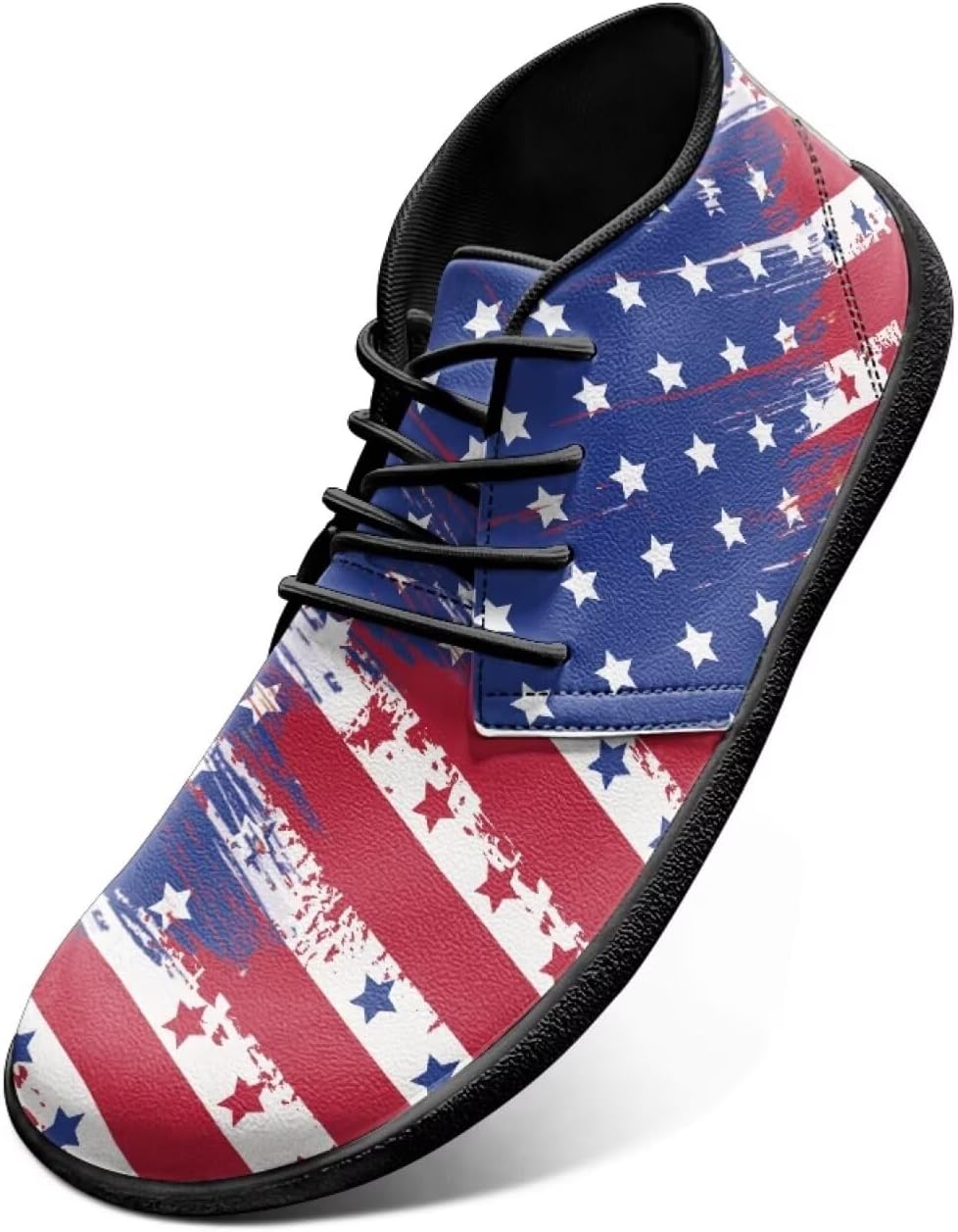 

Мужские кроссовки Flag Design Barefoot с нулевым перепадом высоты подошвы- идеально подходят для бега, спорта и повседневной носки Watdotory, American Flag Streak