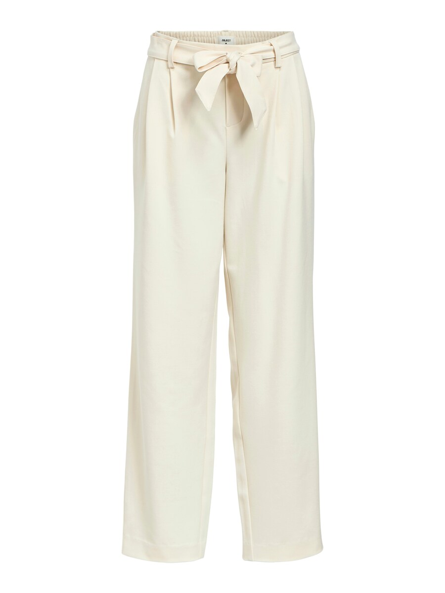 

Широкие брюки со складками спереди OBJECT Lisa, экрю