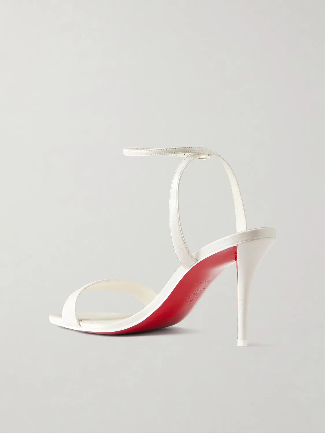 Босоножки Miss Z 80 из кожи Christian Louboutin, белый — фото 3