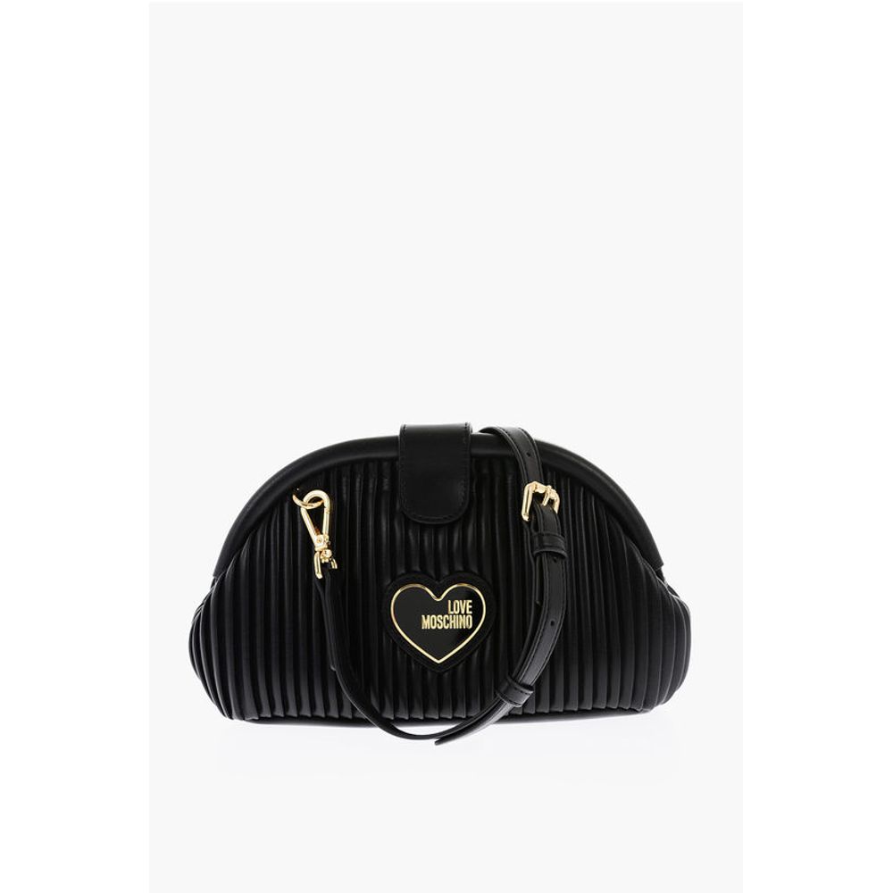 

Мини-сумка LOVE из искусственной кожи с плиссировкой Moschino, Black