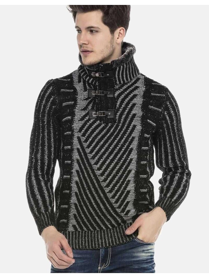 

Пуловер Cipo & Baxx Pullover, цвет BLACK-GREY