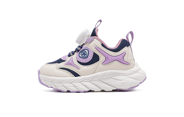 

Амортизаторы, устойчивые к истиранию, противоскользящие, низкие детские кроссовки для бега PAW PATROL, бежевый/фиолетовый