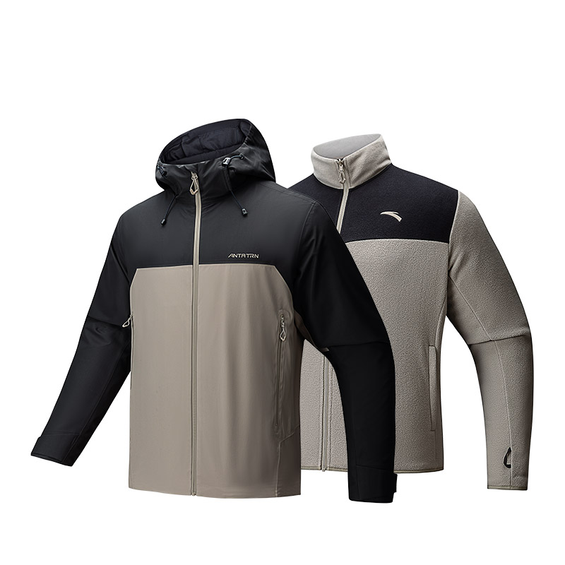 

Куртка ветровка мужская Oak Khaki/Dark Brown Gray ANTA, Коричневый, Куртка ветровка мужская Oak Khaki/Dark Brown Gray ANTA