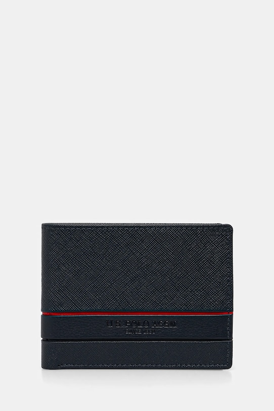 

Кожаный кошелек Yale U.S. Polo Assn., темно-синий