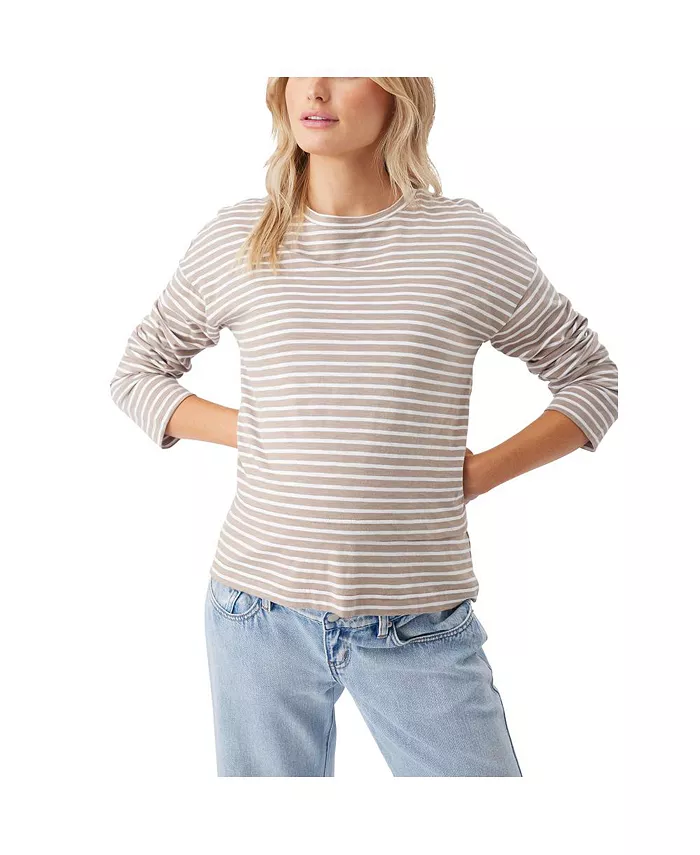 

Топ Claudette L/S для кормления и кормления Maternity Ripe Ripe Maternity, коричневый/бежевый