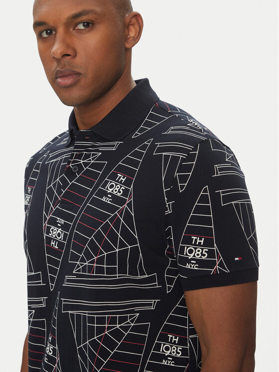 Рубашка поло стандартный крой Sailing MW0MW39309 Tommy Hilfiger, синий — фото 4