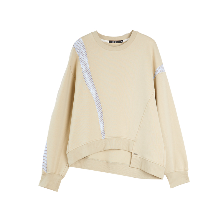 

Свитшот Women's Crew Neck Moderate Regular ELLE, хаки