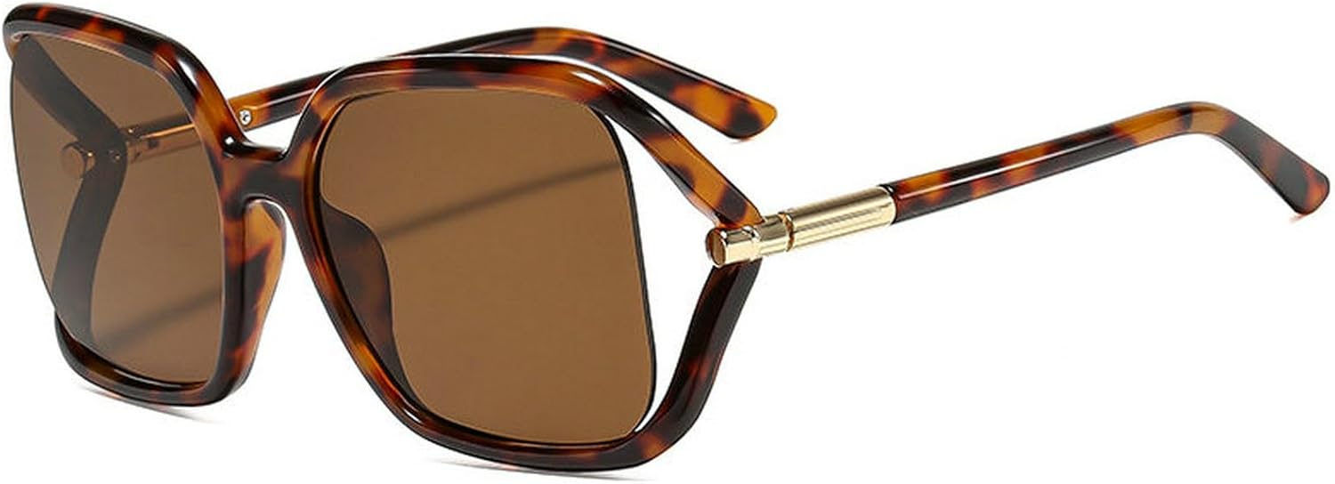 

Солнцезащитные очки COTIA Fashion Square для женщин и мужчин, увеличенного размера, с оригинальным дизайном, прямоугольной формы, модный стиль, для активного отдыха и путешествий, Leopard