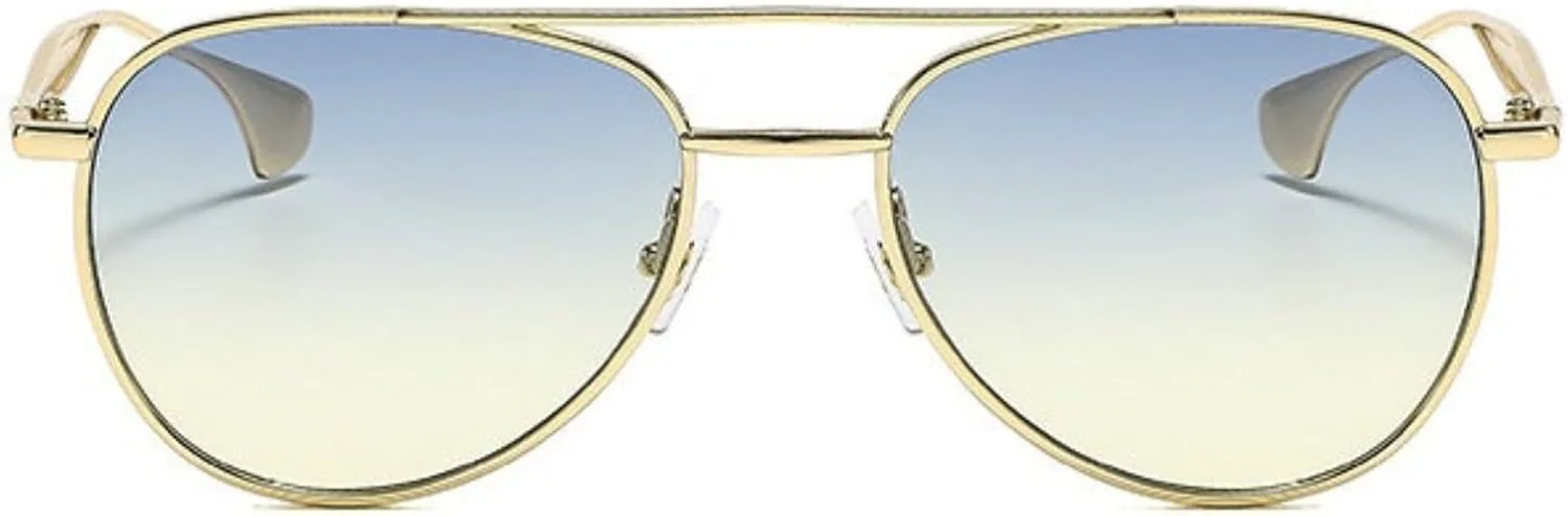 

Солнцезащитные очки Willochra Retro Pilot для женщин и мужчин, винтажные, 70-е годы, маленькая металлическая оправа, двойные линзы, защита от УФ-излучения UV400, C5